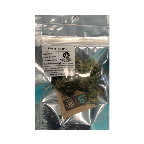 Got Hemp 2 - CBD Kush Hemp E1 Flower - Bud Pouch