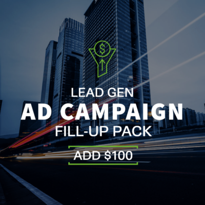 Echelon Local - AD CAMPAIGN & LEAD CAPTURE - $100 FILL-UP PACK